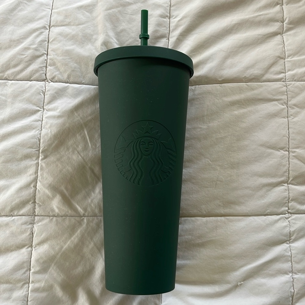Starbucks matte green tumbler